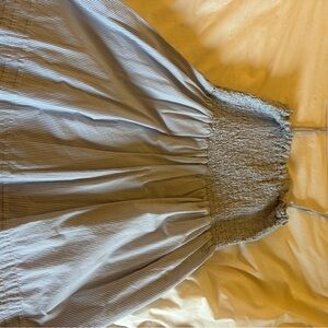 Striped Gray Sleeveless Dress